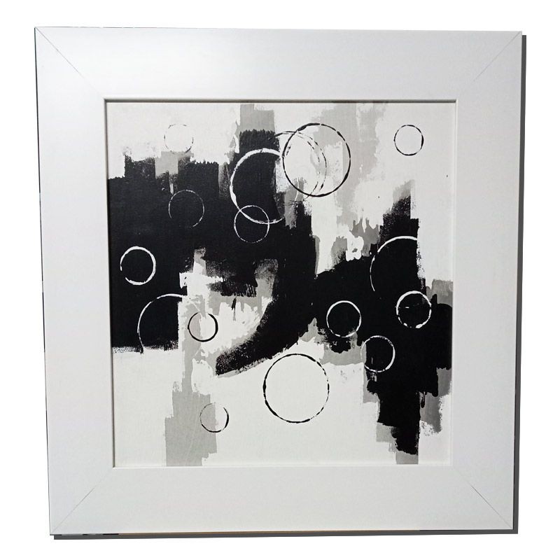Arte moderno, Moderno marco blanco ancho, decoración pared Cuadros Abstractos Pintura Abstracta venta online